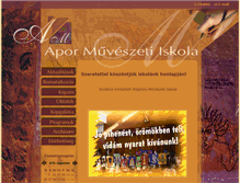 Tablet Screenshot of muveszeti.aporisk.hu